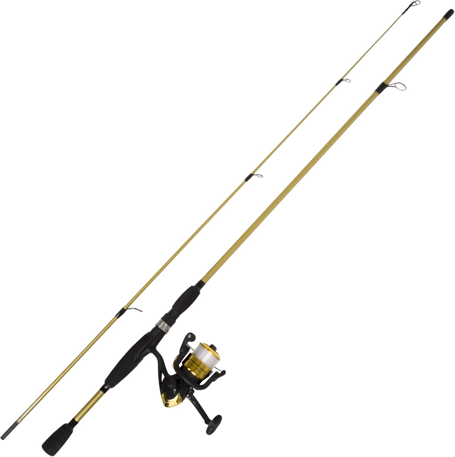 Fishing Rod and Reel Combo - Strike Series Medium Action 78-Inch Spinning Reel Pole - Fishing Gear for Bass, Trout, and Lake by Wakeman (Hot Pink) - Image 2