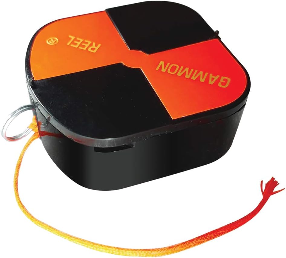 Gammon Reel 012B 12-ft (3.6m) Red Cord with Hi-Vis Target for Construction